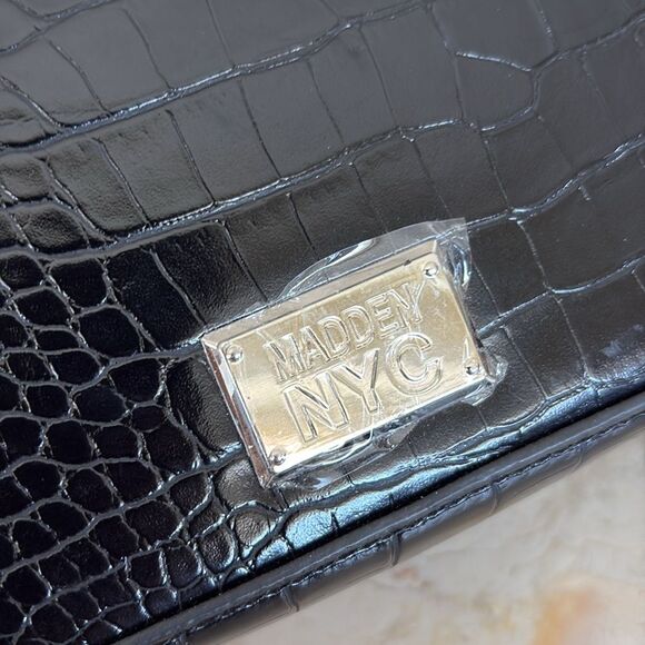 NWOT Steve Madden Madden NYC Croc Embossed Vegan Leather Mini Kelly Crossbody - Picture 6 of 15